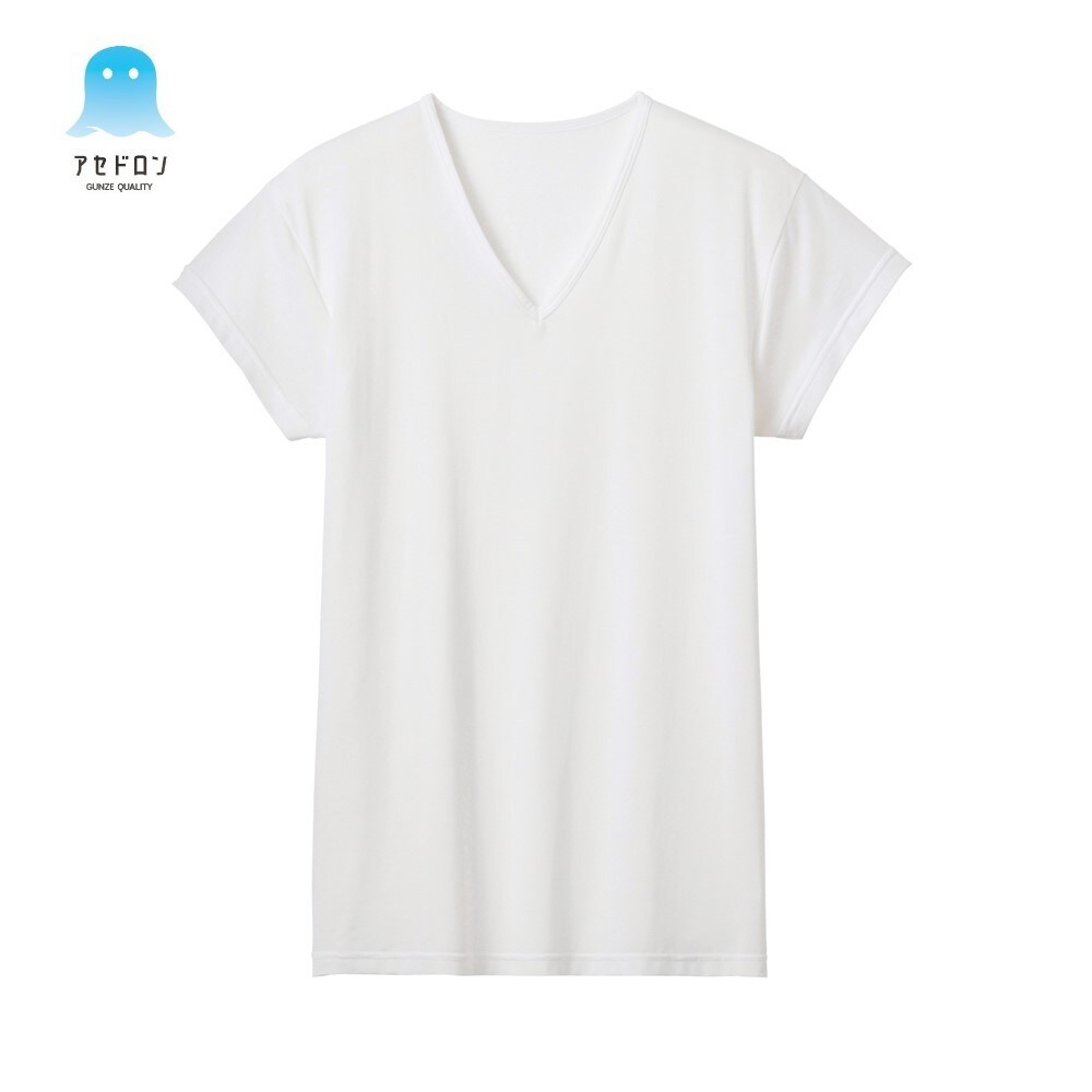パッドinカットロンT ネット限定2枚セット】【Tシャツ専用】汗取りパッド付きクルーネック