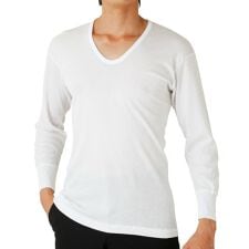 【快適工房】【長袖Ｕ首】【百貨店グレード商材】