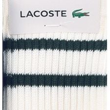 【ＬＡＣＯＳＴＥ】クルーソックス【足底パイルライン柄】