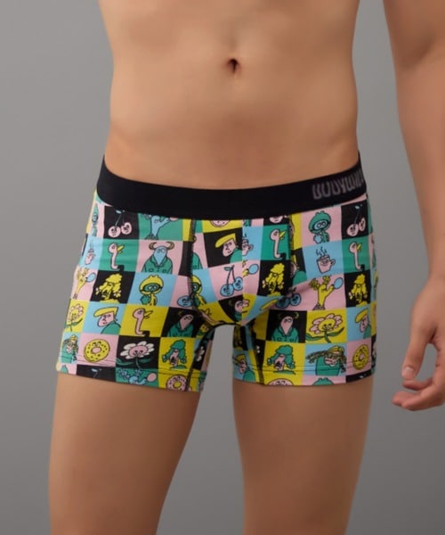 【BODY WILD】【ＤＥＳＩＧＮ＜綿ベア天＞】ボクサーパンツ（前とじ）