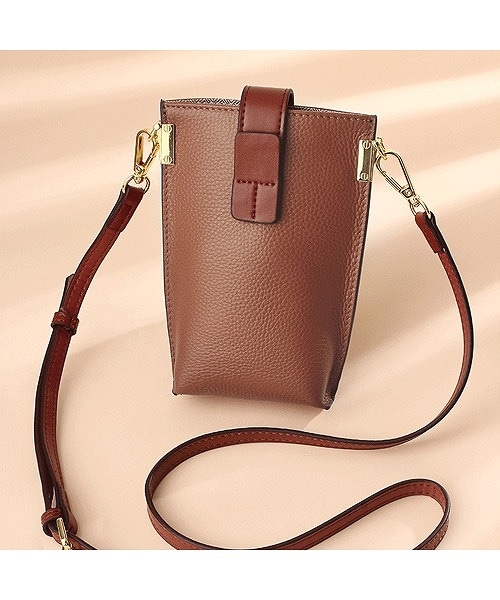 本革 スマホケース ミニショルダーバッグ