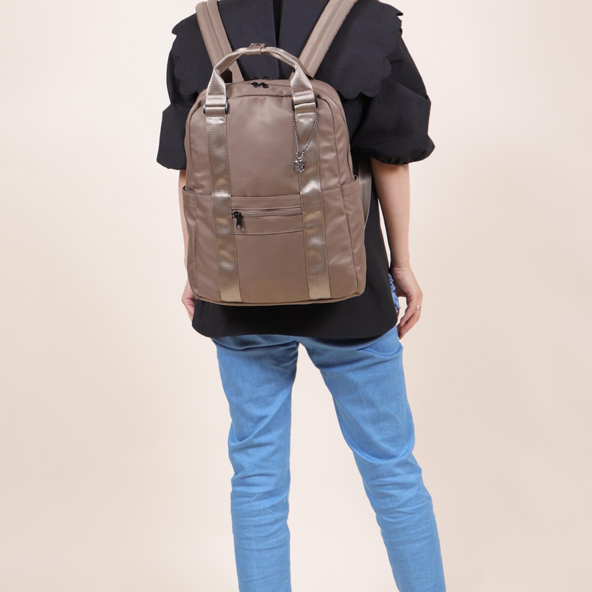 ァスナー リュック Paypayモール店 通販 Paypayモール 対応 レディースナイロンリュック Zozotown ベージュ