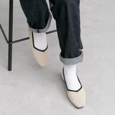 【軽量】ニットパンプス