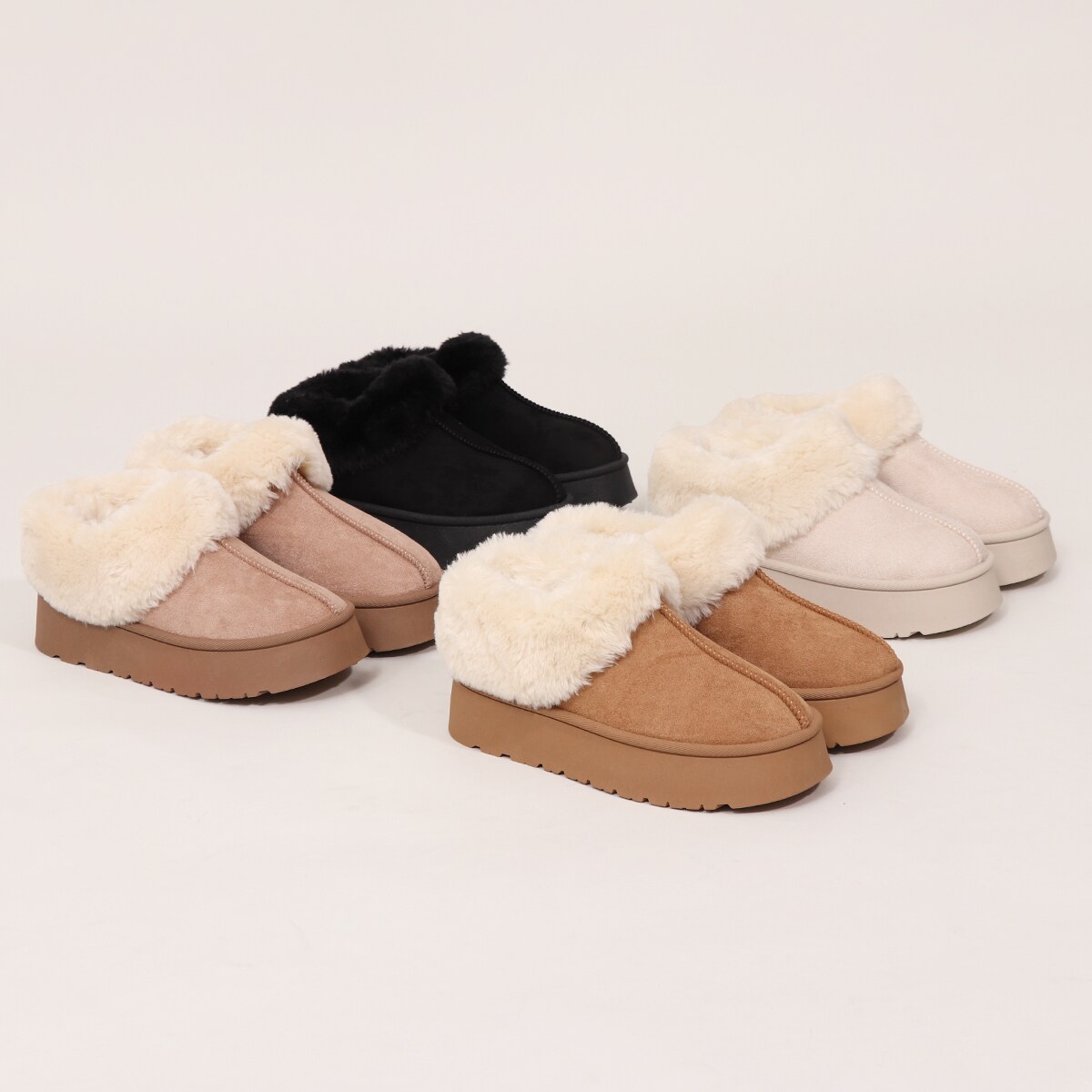 ファー 厚底 アンクル ムートンブーツ | ベース(BASE) | マルイウェブ