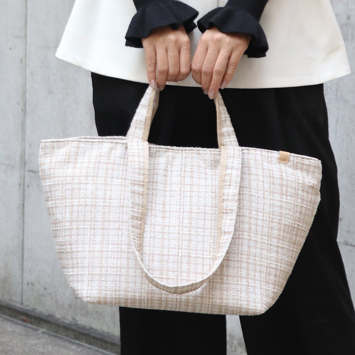 ダブルハンドル ツイードトートバッグ | ベース(BASE) | マルイウェブ