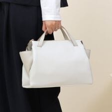 【軽量】2WAY レザー スクエア バッグ