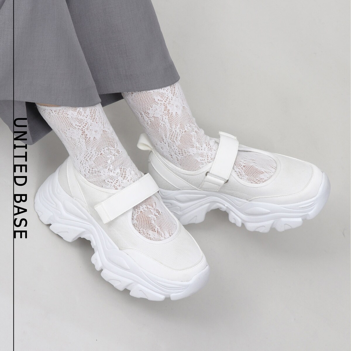 美品！Ray BEAMS ボリュームソールメリージェーン24㎝ Ray BEAMS（レイビームス）の「Ray BEAMS / ボリュームソール