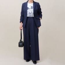 【セットアップ】テーラードジャケット ワイドパンツ スーツセット セレモニー