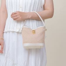 2WAY バケツ型 かごバッグ