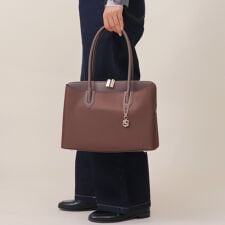 【A4対応】ナイロン×レザー 2WAY トートバッグ