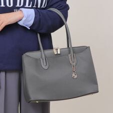 【A4対応】ナイロン×レザー 2WAY トートバッグ