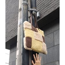 ｐａｐｐｙ　エコファーパッチワークトートバッグ／Ａ４対応