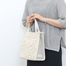 【Nananoel】lizzy  メッシュ コンビ ミニ トートバッグ