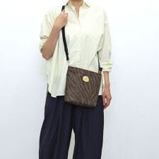 【Nananoel】 jenny ゼブラ 柄 メタルボタン 2WAY ショルダーバッグ