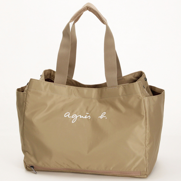 GL11 E BAG ロゴ＆ボーダーマザーズバッグ | アニエスベー アンファン 