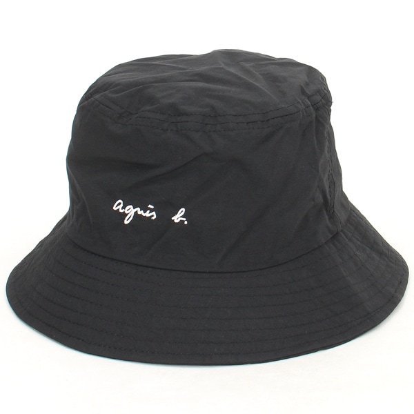 【正規品・新品に近い】agnis.b サマーハット（ブラック） agnes b. x arena パッカブルハット （ブラック） -デサント