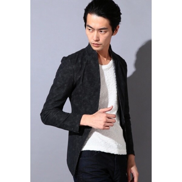 トルネードマート マーブルメタルジャガードコート ジャケット L