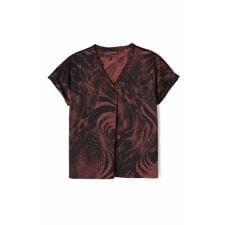 【LADIES】TORNADO MART∴MIXアニマルスキッパーブラウス