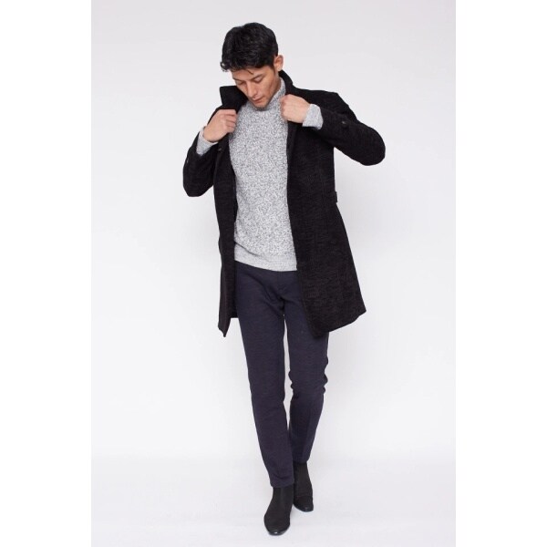 美品 ZERO by TORNADO MART カルゼモールスタンドコート 黒 ZERO by TORNADO MART∴カルゼモールスタンドコート / TORNADO MART