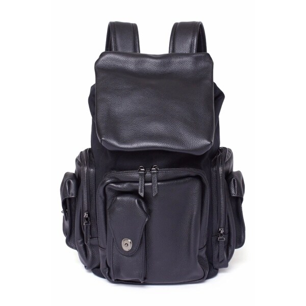 TORNADO MART∴ミルグラフトレザーキャンバスバックパック