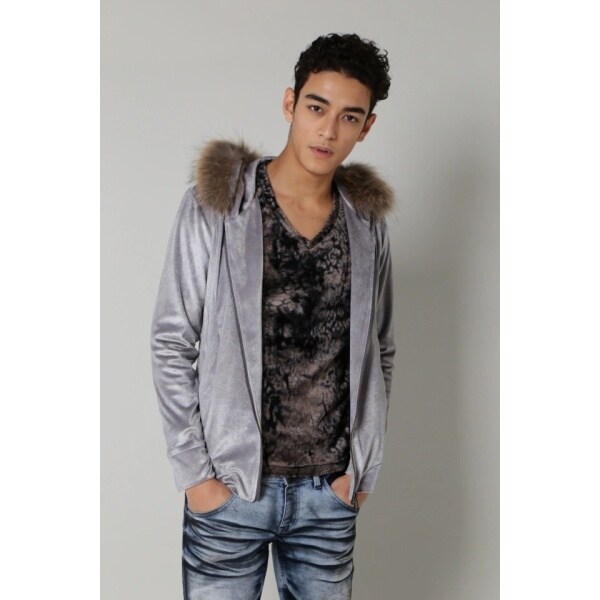 TORNADO MART: ベロアパールフォイルファー付キパーカ | トルネード