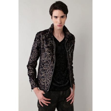 TORNADO MART∴ウェットルックシールライダースブルゾン | トルネード  