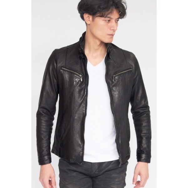 TORNADO MART トルネードマート シャイニーシングルレザーブルゾン