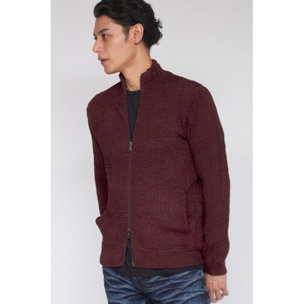 TORNADO MART∴アストラカンジャガードスタンドZIPニット