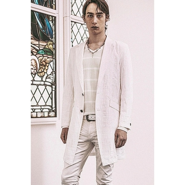 N　トルネードマート　ロングチェスターコート　イタリア製生地　定価7万 トルネードマートチェスターコートロングコートイタリア製生地