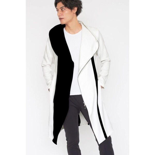 トルネードマート　ホワイト トレンチコート 羊革 TORNADO MART∴バイカラーフーディコート | トルネードマート(TORNADO