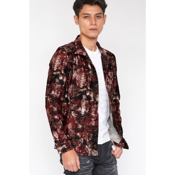 TORNADO MARTハイテンションムラプリントダブルライダース TORNADO MARTハイテンションムラプリントダブルライダース