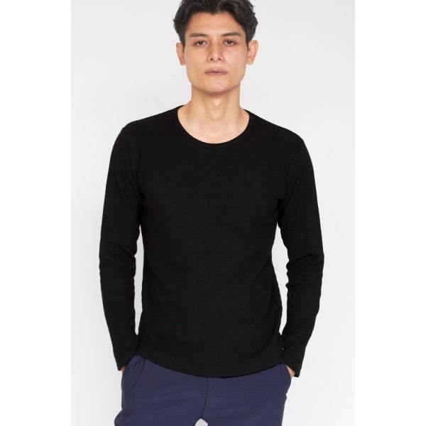 ZERO by TORNADO MART∴ジグザグストライプリンクス長袖カットソー