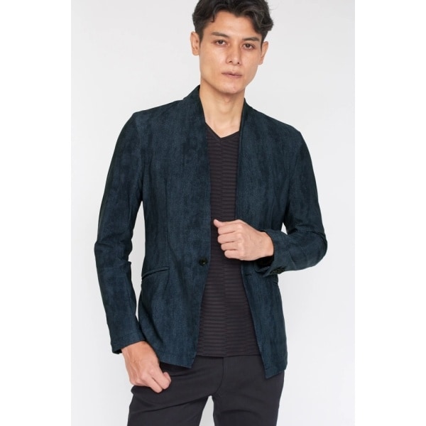 TORNADO MART∴ハイテンションムラデニムプリントジャケット