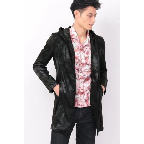 [^ԁF2002010]yDESIGNz C^ÃC|[gfނpt[fBR[gB X^CbVȃVGbg𐶂ݏoJbeBOɁAt[hɂ̓C[dlŃANZgvXB XF[h_{[fނɐ▭ȃtHCvg{AfUĈ݂Ȃ炸LkꒅƂȂĂ܂B  yTEXTILEz C^Avg[nɈʒuManifattura Tessile PierozziЂ̃XF[h_{[jbgB |GXẽ_{[W[W[̕\ʂNтAXG[ĥ悤ȎɁB ɃɃtHCvg{A_Ȍ򊴂Ă܂B W[W[łȂẑ悤ȌƁA\tgȃ^b`ALk˔fނƂȂĂ܂Bfg 185cmFpTCY LL