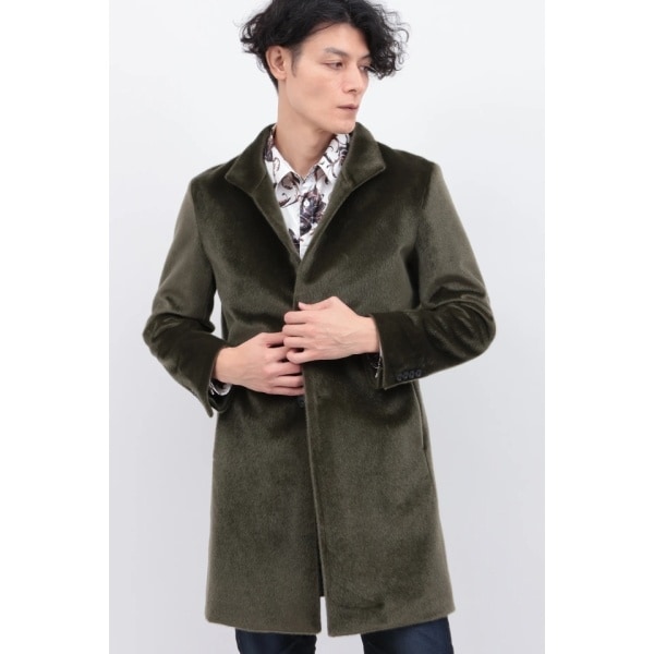 TORNADO MART∴クリスタルシャギースタンドカラーコート | トルネード