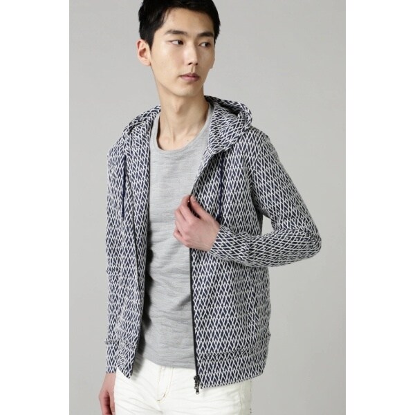 HIGH STREET∴キカ柄キルトジャガードZipパーカー | ハイストリート
