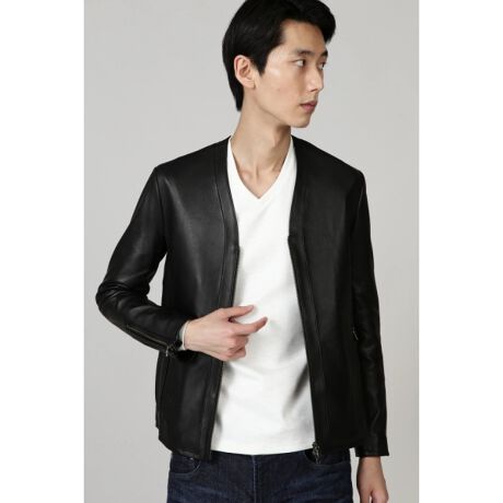 HIGH STREET∴シープレザーノーカラーブルゾン | ハイストリート(HIGH 