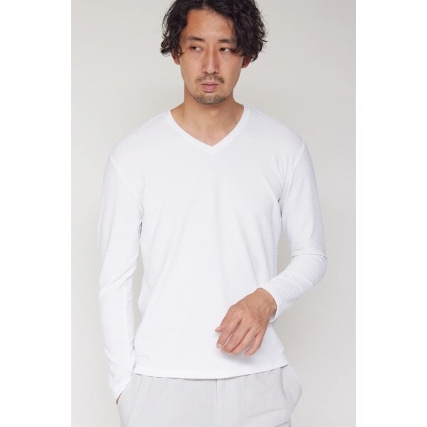 HIGH STREET∴RIPAモノグラムジャージVネックカットソー 楽天市場】HIGH STREET∴RIPAモノグラムジャージVネック