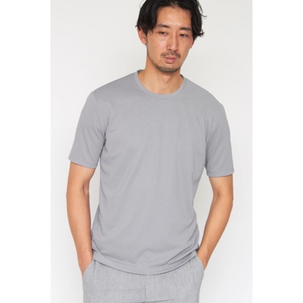 HIGH ST. GOLF∴タテロゴバックハニカム モックネックシャツ ＜AdE