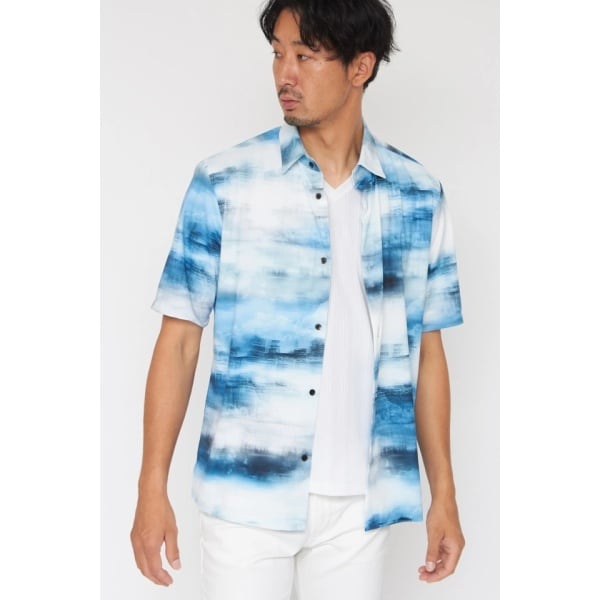 ハイストリート（HIGH STREET）/HIGH STREET∴ミスティー昇華転写半袖シャツ HIGH STREET∴ミスティー昇華転写半袖シャツ | ハイストリート(HIGH