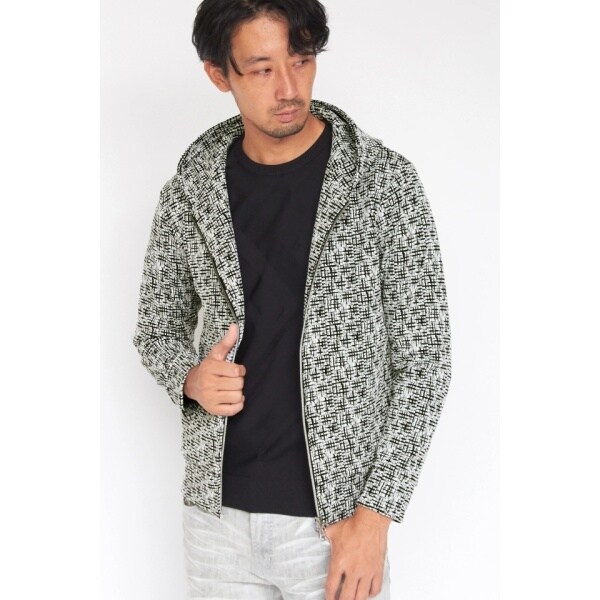 ハイストリート（HIGH STREET）/HIGH STREET∴ラフウォールダブルジャカードZipパーカー HIGH STREET∴ラフウォールダブルジャカードZipパーカー | ハイ