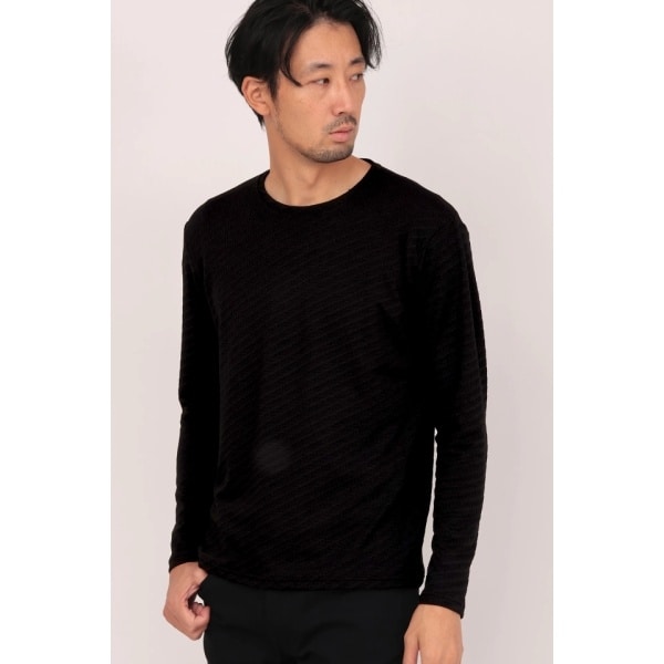 ハイストリート（HIGH STREET）/HIGH STREET∴バイヤスリンクスJQクルーネック長袖カットソー HIGH STREET∴バイヤスリンクスJQクルーネック長袖カットソー | ハイ