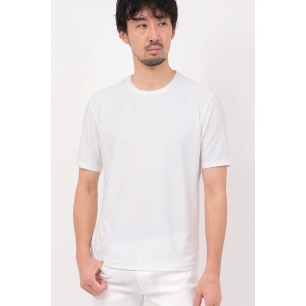 HIGH STREET∴キカ柄JQクルーネック半袖Tシャツ | ハイ