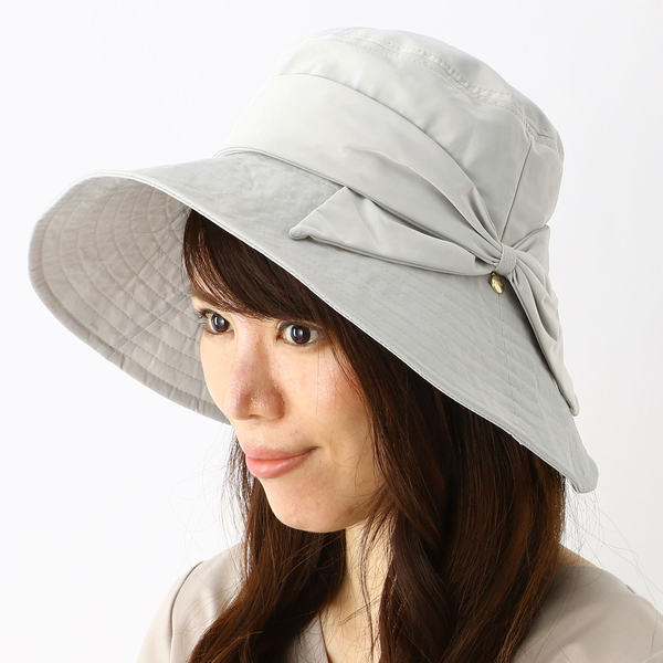 国内発送 Uv対策 日本製 手洗いできるメモリー素材リボン巻き広つばハット レディース帽子 ハット Aspermont Com Cy