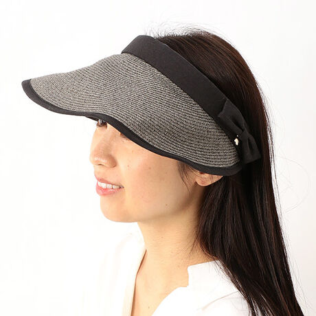 Uv遮蔽率97 9 以上 ペーパーブレード リボンクリップサンバイザー レディース帽子 フルラ Furla ファッション通販 マルイウェブチャネル