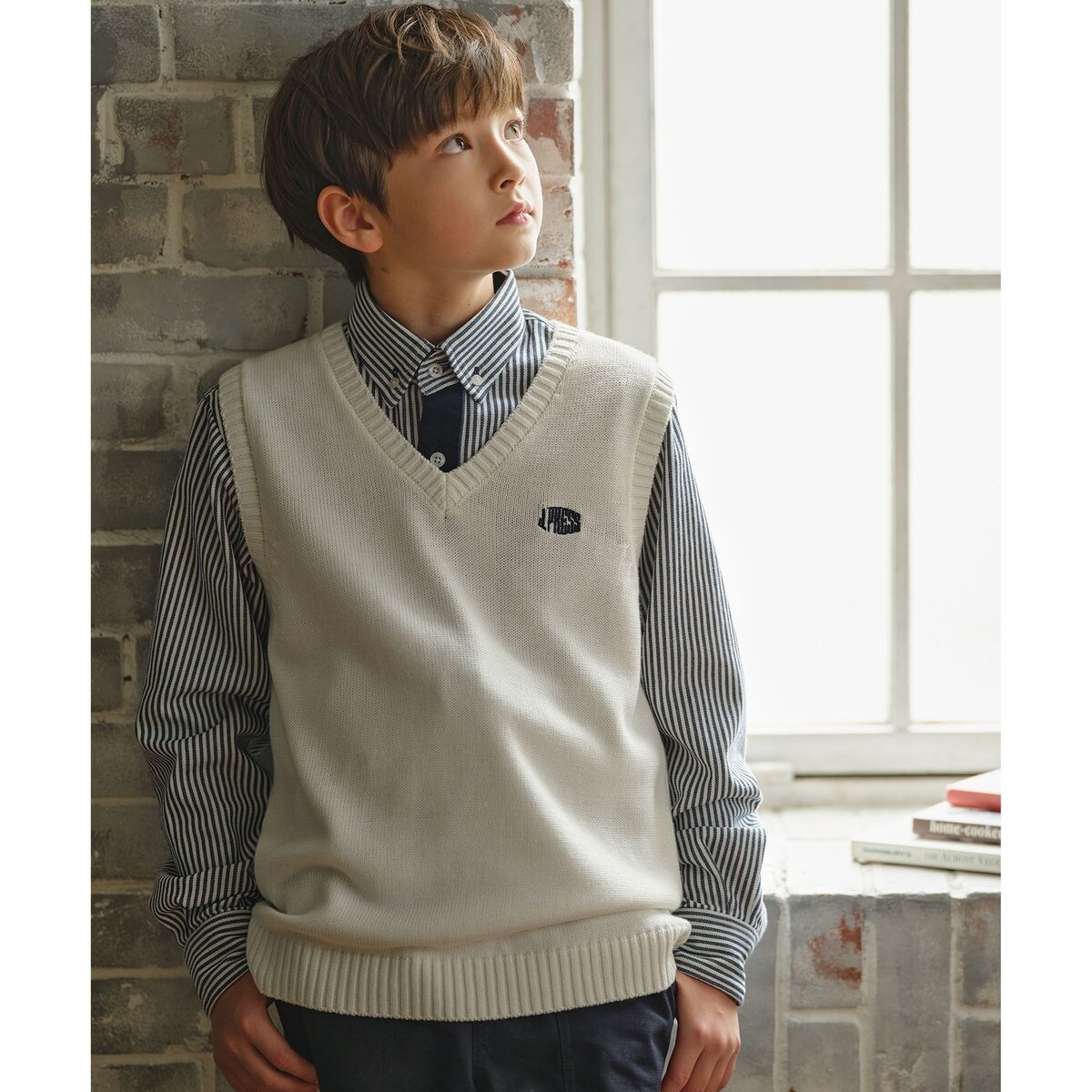 J.PRESS ベスト　パンツセット　150 洗える】MIX COLORED ニット ベスト / J.PRESS LADIES