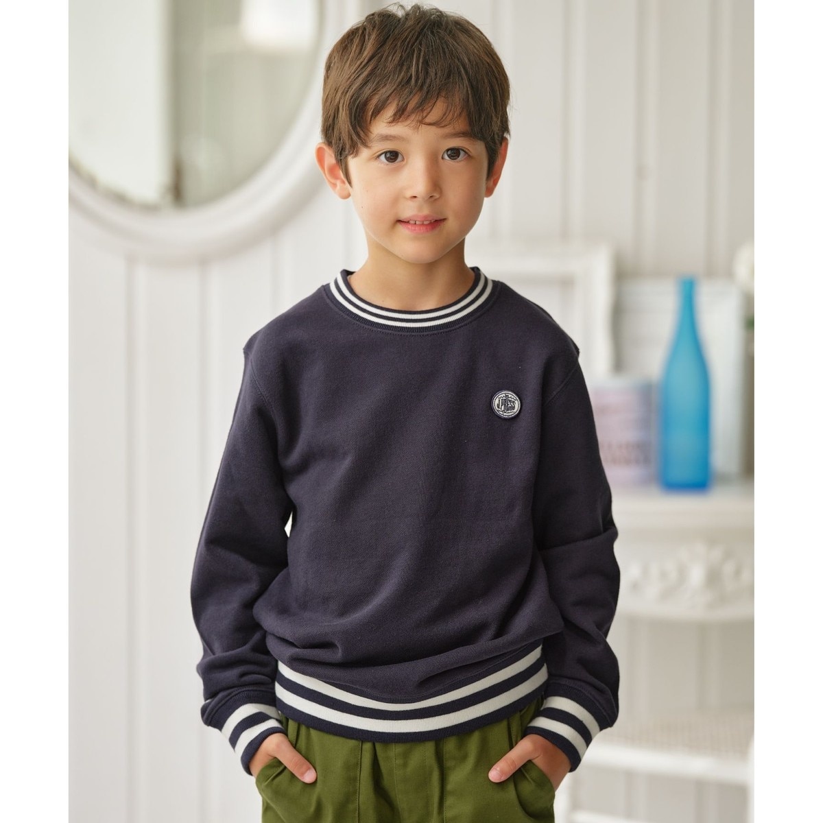 マルニ MARNI 子供服 RAINBOWロゴ クルーネック スウェットシャツ 大人