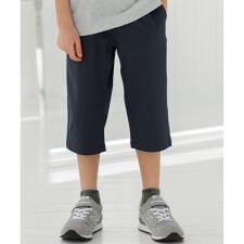 【撥水】【100-130cm】ナイロンストレッチクロス ７分丈パンツ