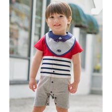 【BOX付き】【70cm】ロンパース&蝶ネクタイスタイ セット