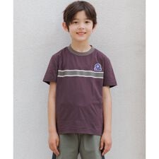【速乾】【100-130cm】ラインプリント Ｔシャツ